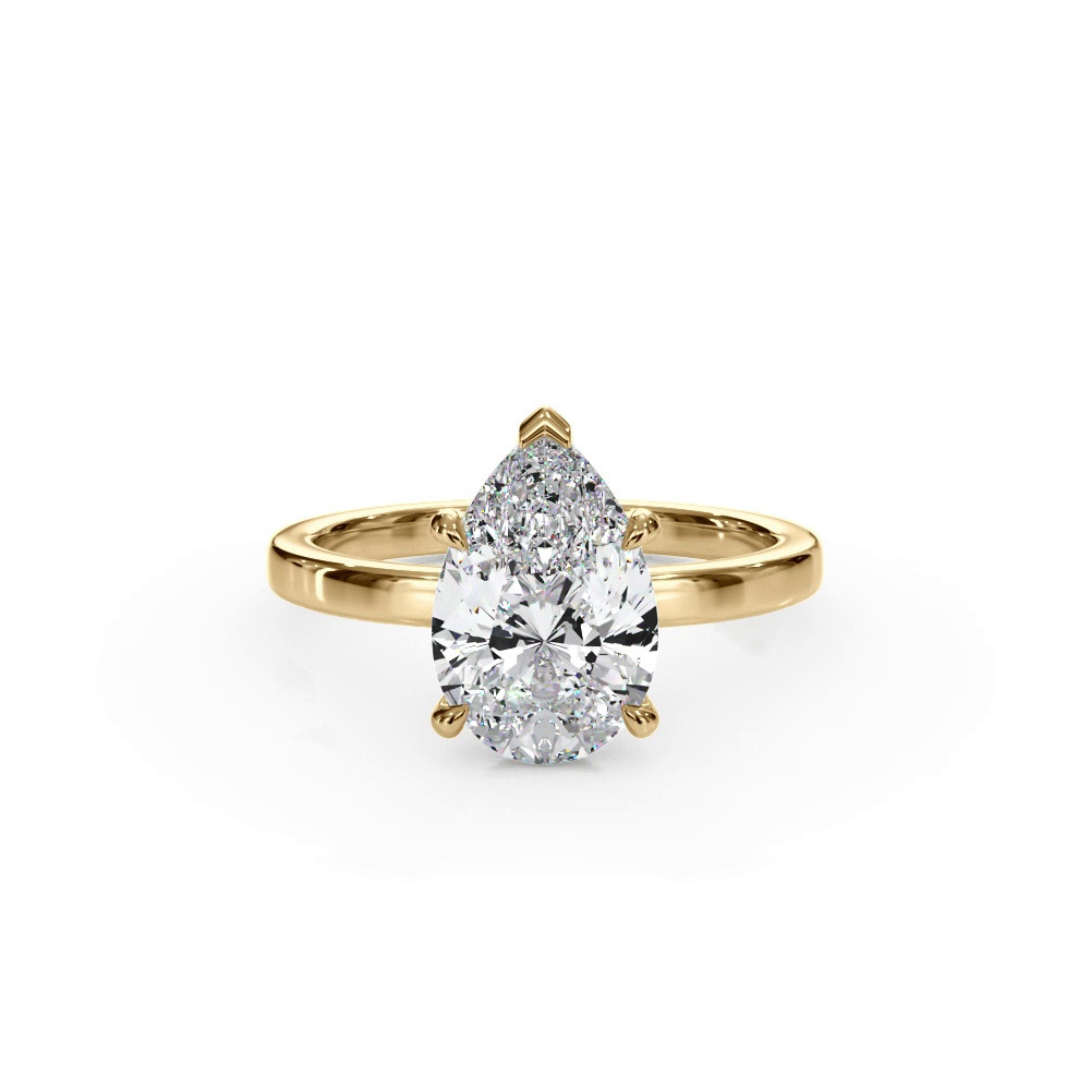 360 degree view of Bellora Hidden Halo Lab Engagement Ring (2mm)