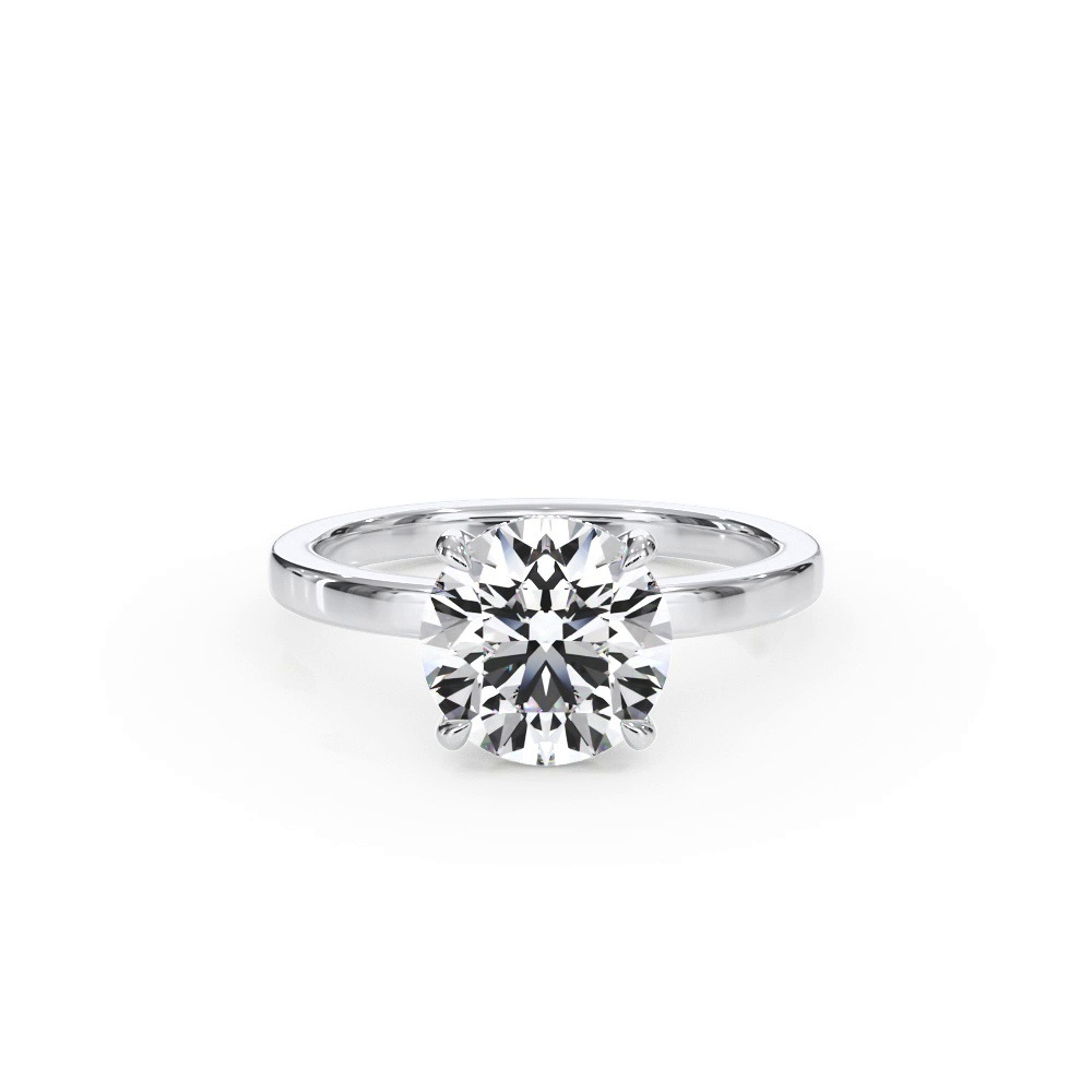 360 degree view of Bellora Hidden Halo Lab Engagement Ring (2mm)