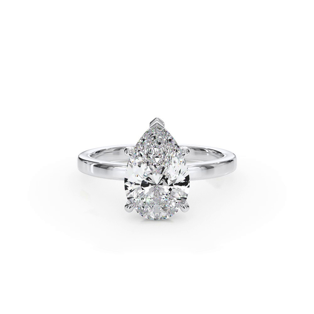 360 degree view of Bellora Hidden Halo Lab Engagement Ring (2mm)
