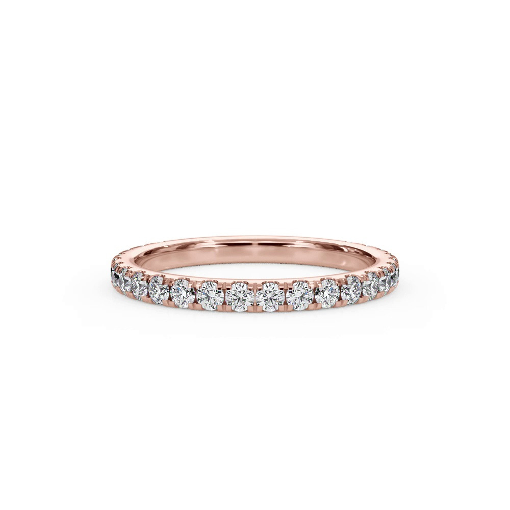 360 degree view of Bellora Classic Pavé Lab Band (2mm)