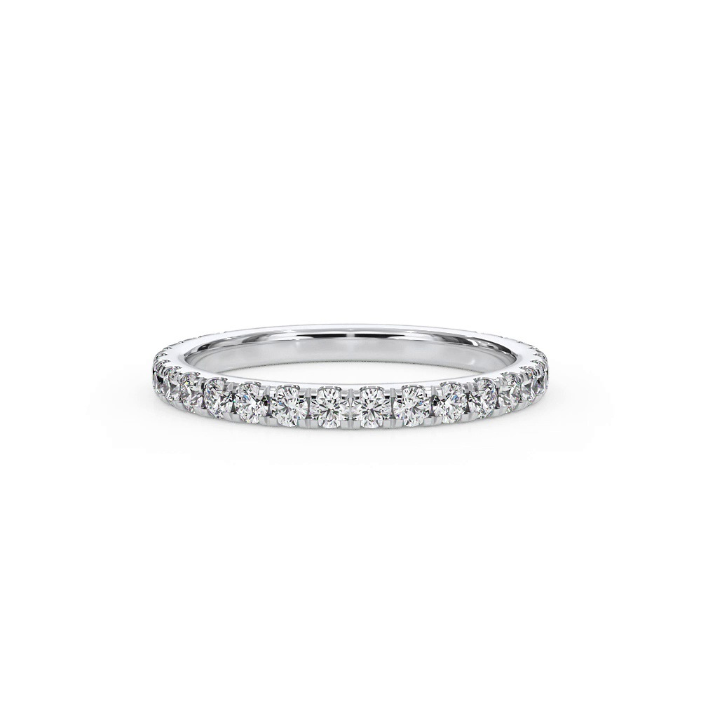 360 degree view of Bellora Classic Pavé Lab Band (2mm)