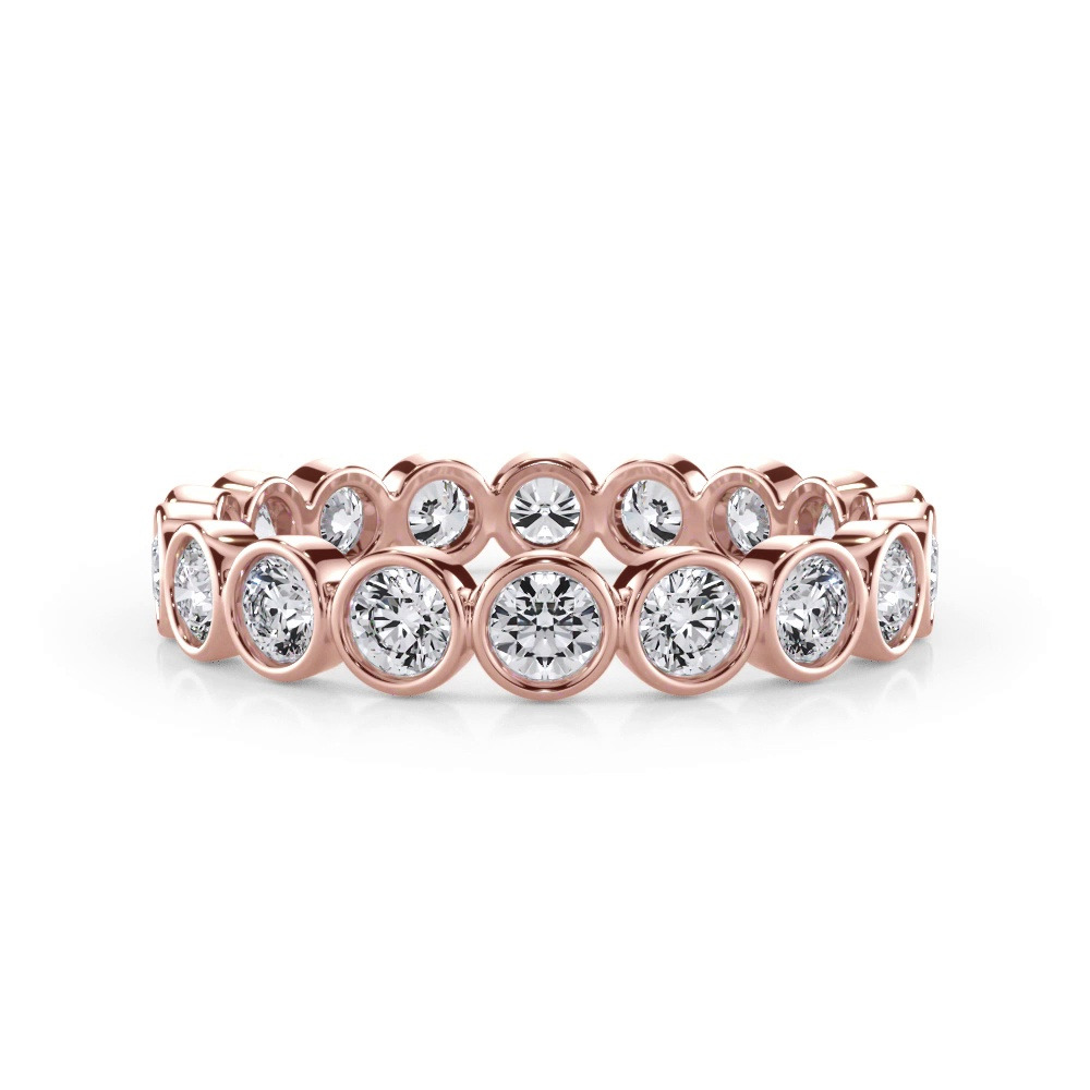 360 degree view of Bezel Set Round Lab Diamond Eternity Ring (1.00ct. tw.)