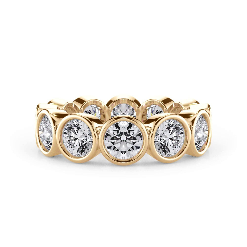 360 degree view of Round Bezel Diamond Eternity Ring (3.90ct. tw.)