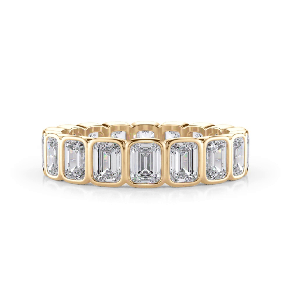 360 degree view of Emerald-Cut Rounded Bezel Lab Diamond Eternity Ring (3.00ct. tw.)