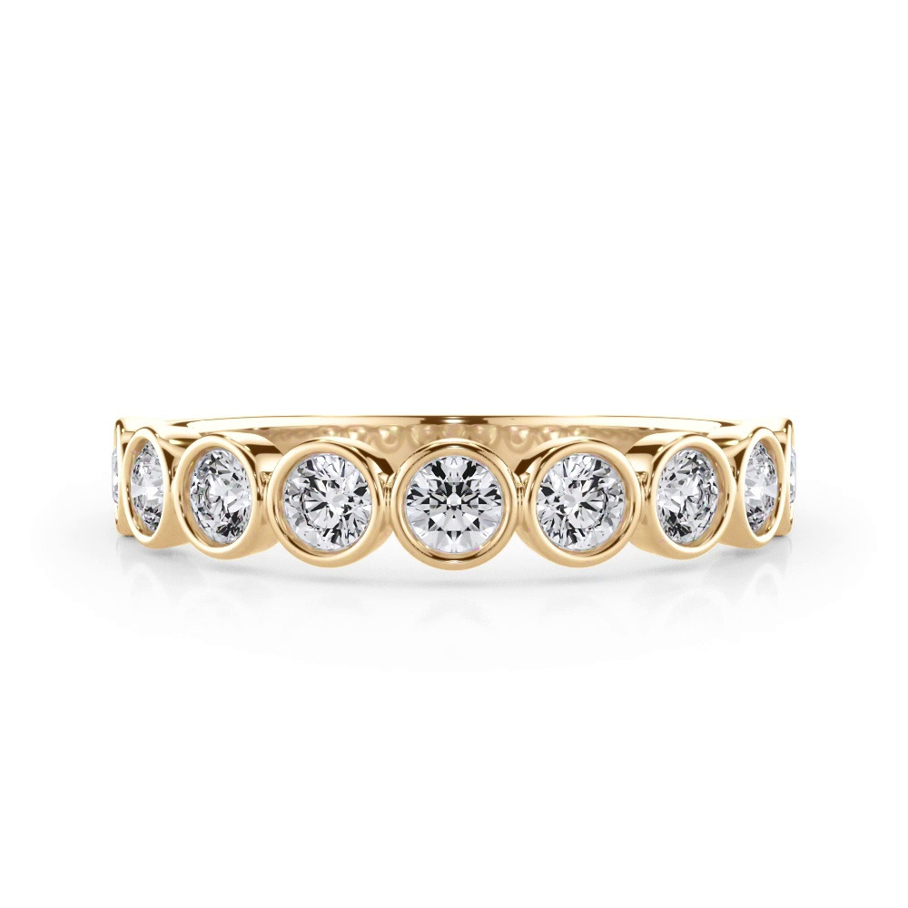 360 degree view of Round Bezel Lab Diamond Band (.50ct. tw.)
