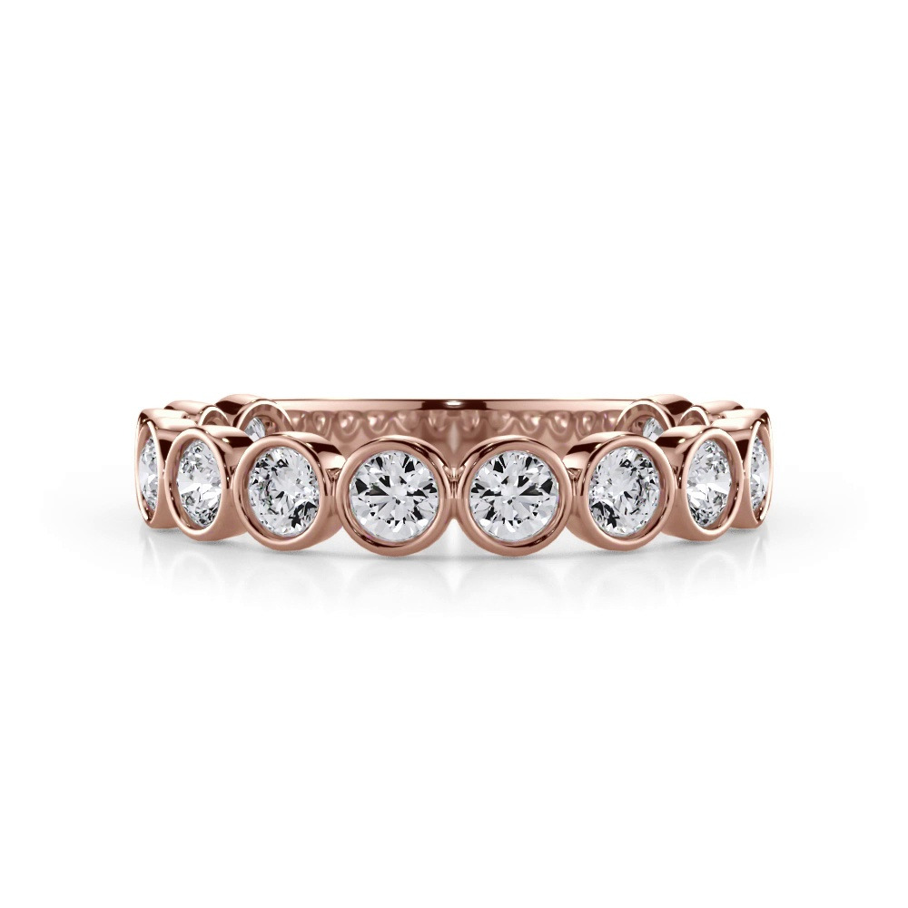 360 degree view of Round Bezel Diamond Band (.84ct. tw.)