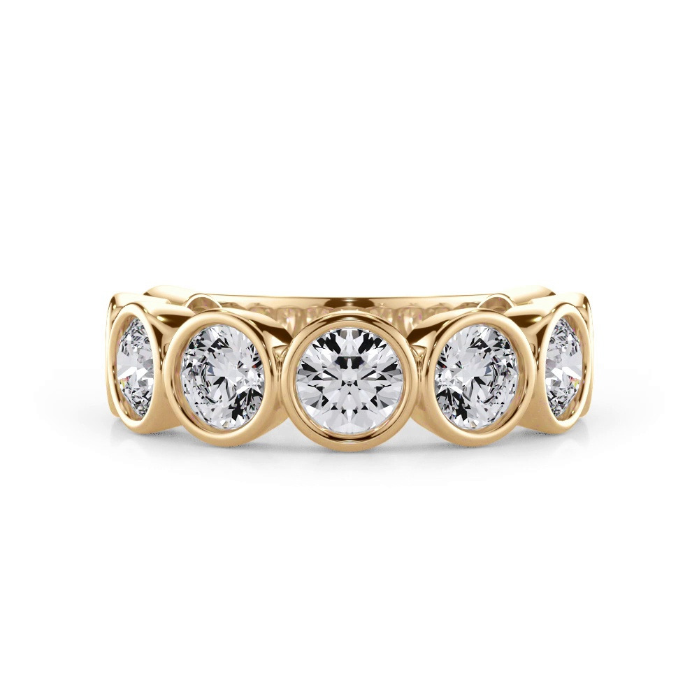 360 degree view of Round Bezel Lab Diamond Band (2.70ct. tw.)