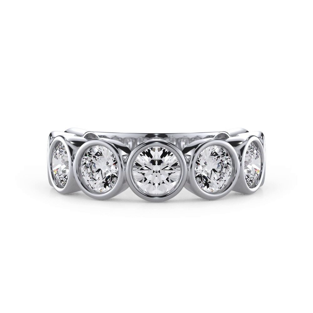 360 degree view of Round Bezel Diamond Band (2.70ct. tw.)