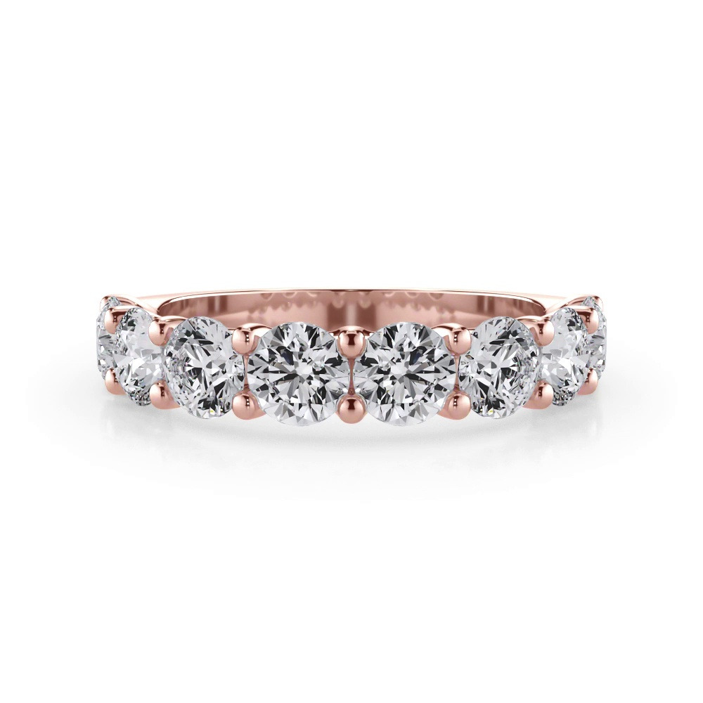 360 degree view of Curved Gallery Eight-Stone Round Lab Diamond Band (2.00ct. tw.)