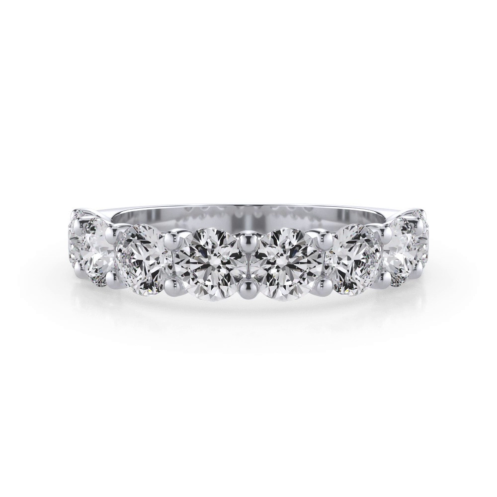 360 degree view of Curved Gallery Eight-Stone Round Diamond Band (2.00ct. tw.)