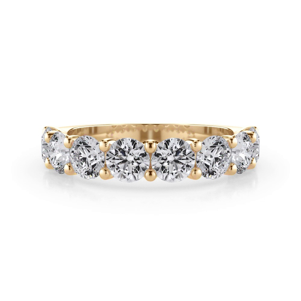 360 degree view of Curved Gallery Eight-Stone Round Diamond Band (2.00ct. tw.)