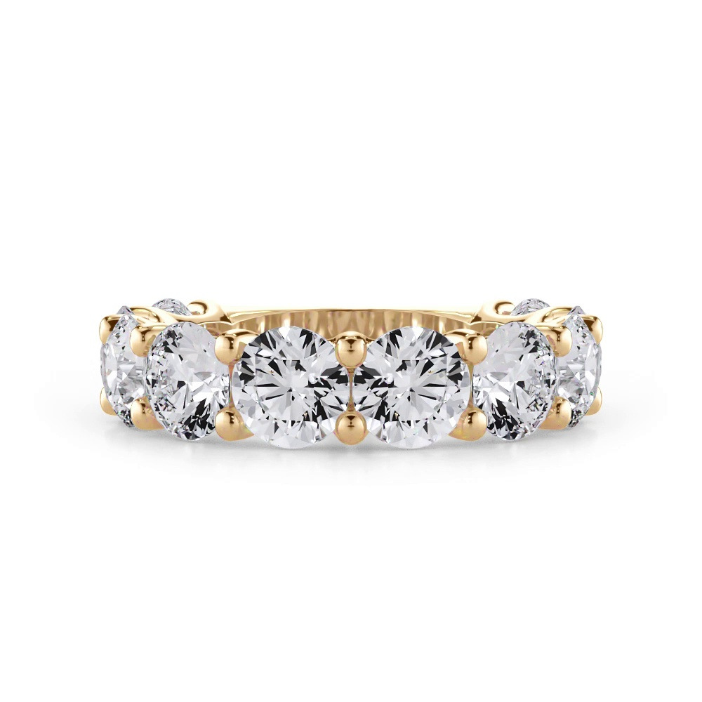 360 degree view of Curved Gallery Ten-Stone Round Lab Diamond Band (5.00ct. tw.)