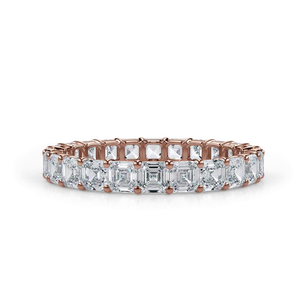 360 degree view of Asscher Cut Lab Diamond Eternity Ring (2.0 ct. tw.)