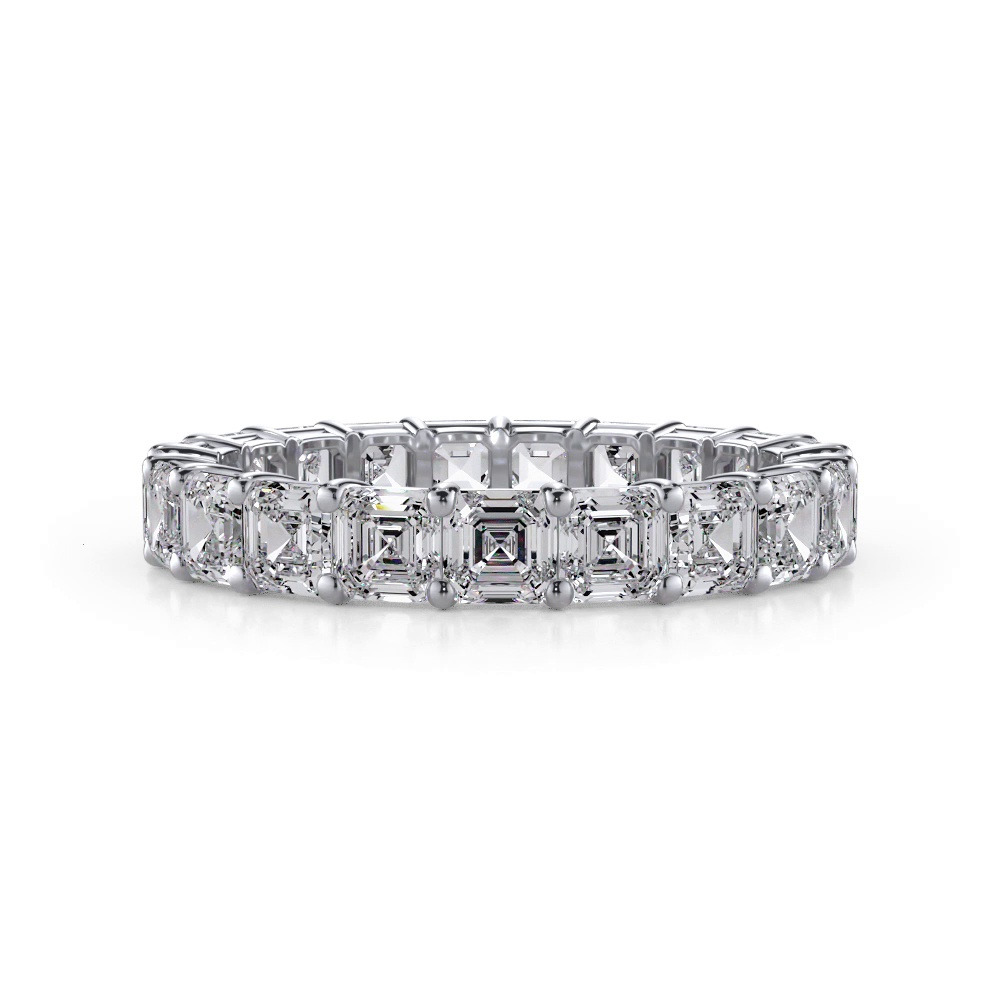 360 degree view of Asscher Cut Diamond Eternity Ring (3.0 ct. tw.)
