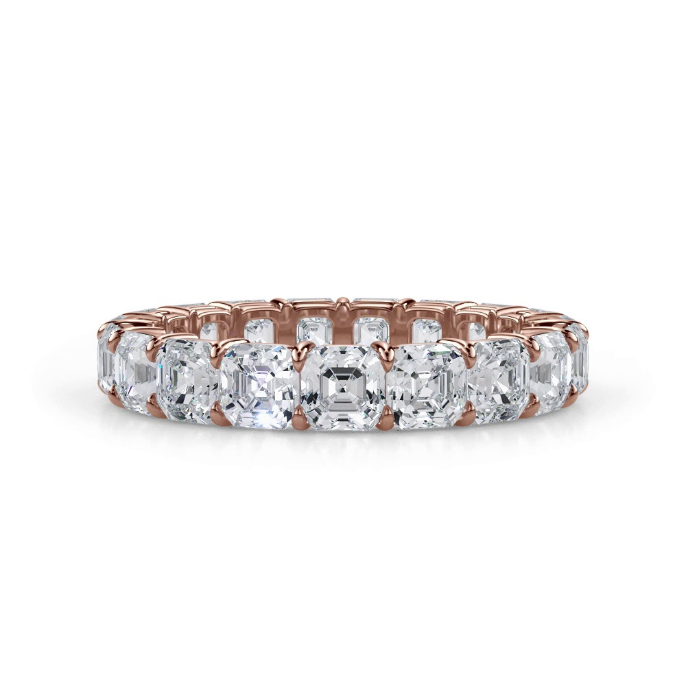 360 degree view of Asscher Cut Lab Diamond Eternity Ring (4.0 ct. tw.)