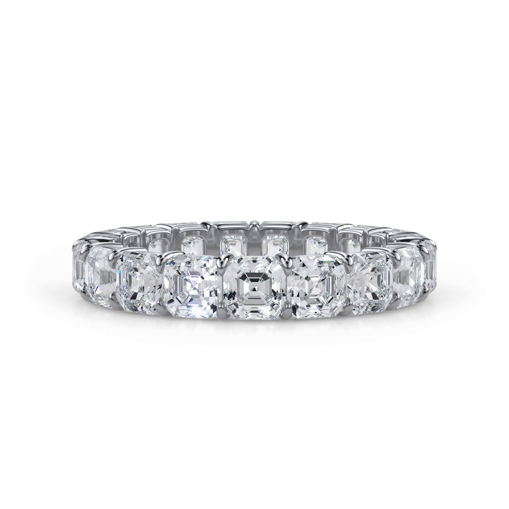 360 degree view of Asscher Cut Lab Diamond Eternity Ring (4.0 ct. tw.)