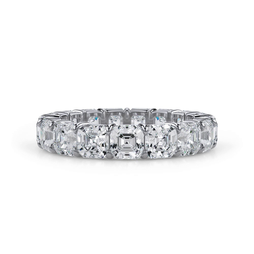 360 degree view of Asscher Cut Lab Diamond Eternity Ring (5.0 ct. tw.)