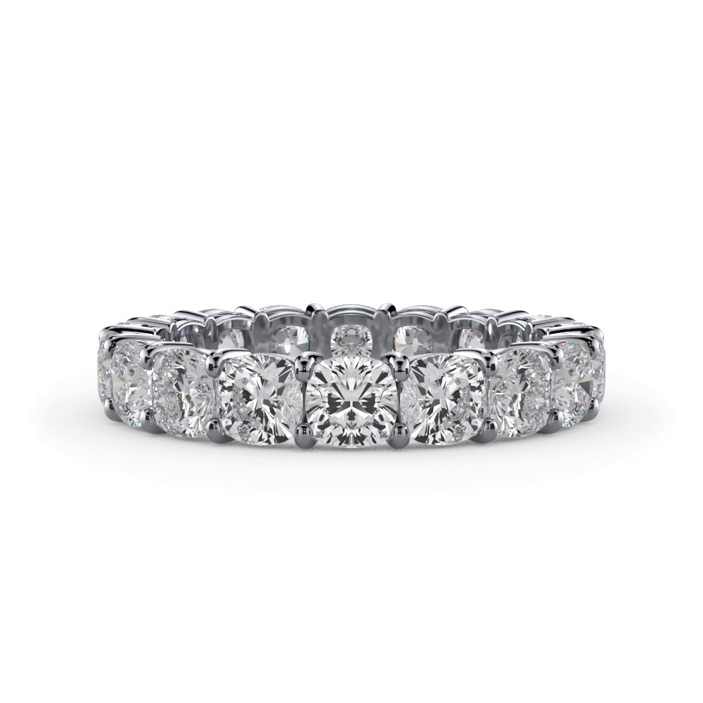360 degree view of Cushion Cut Lab Diamond Eternity Ring (4.0 ct. tw.)