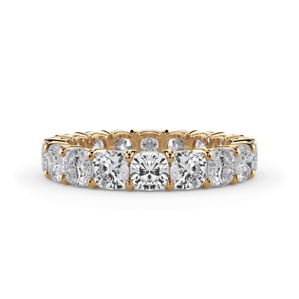 360 degree view of Cushion Cut Diamond Eternity Ring (4.0 ct. tw.)