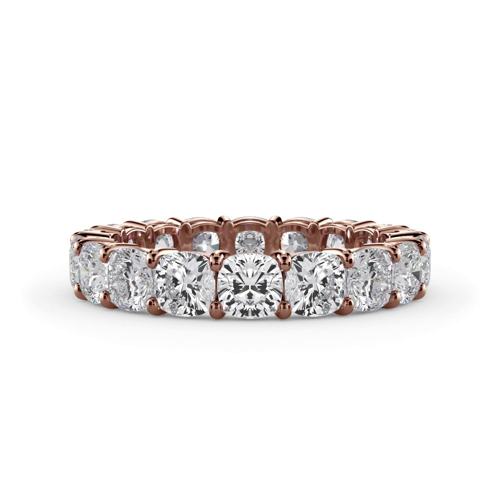 360 degree view of Cushion Cut Diamond Eternity Ring (4.0 ct. tw.)
