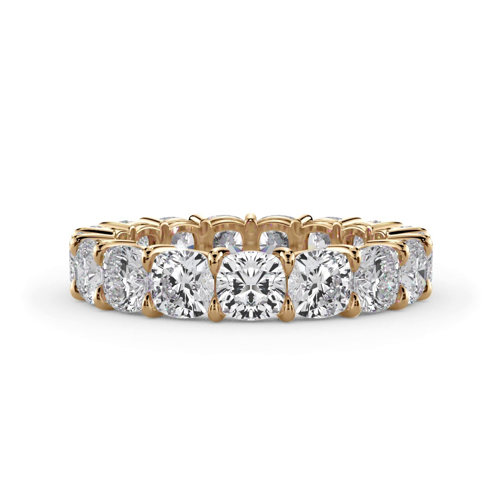 360 degree view of Cushion Cut Lab Diamond Eternity Ring (5.0 ct. tw.)
