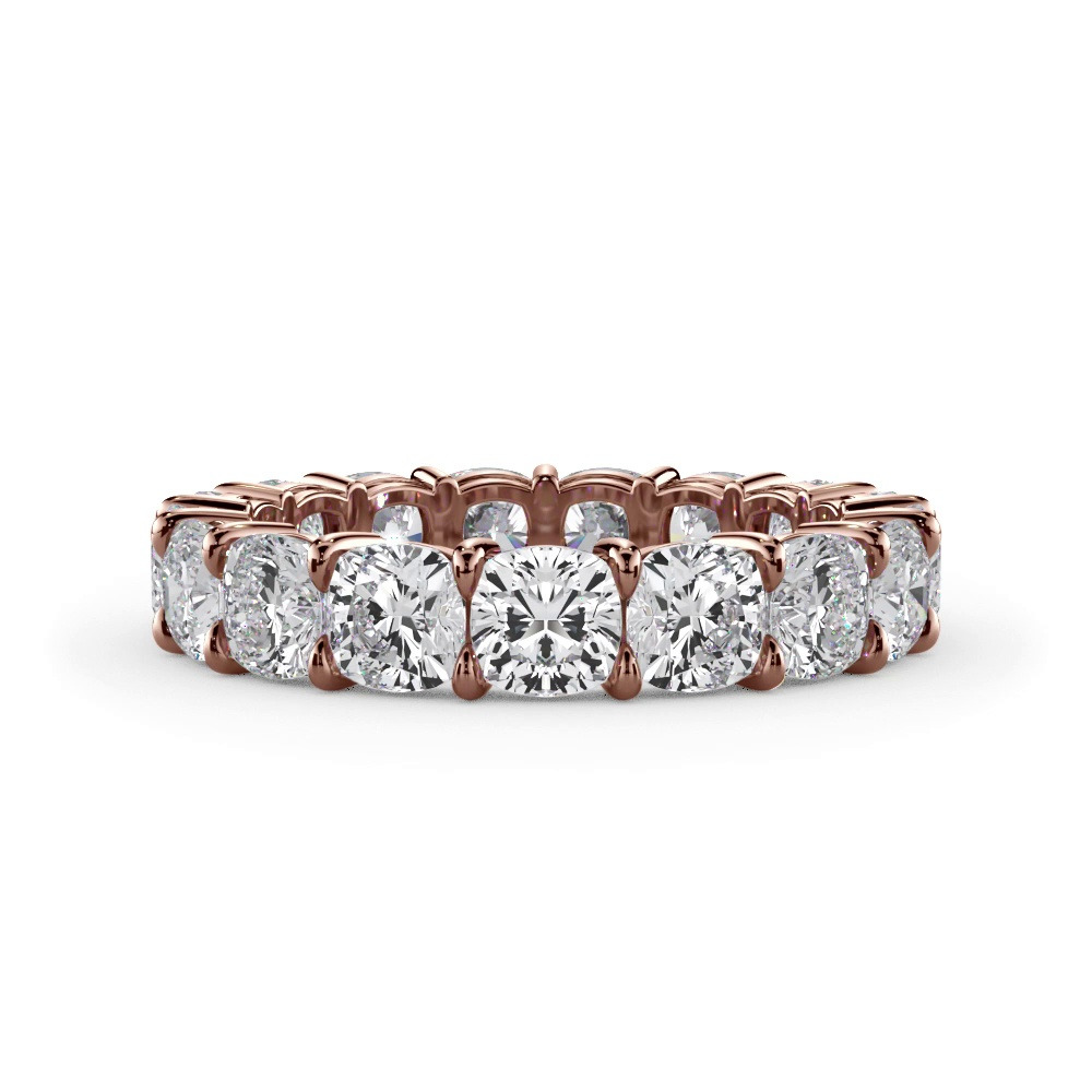 360 degree view of Cushion Cut Diamond Eternity Ring (5.0 ct. tw.)