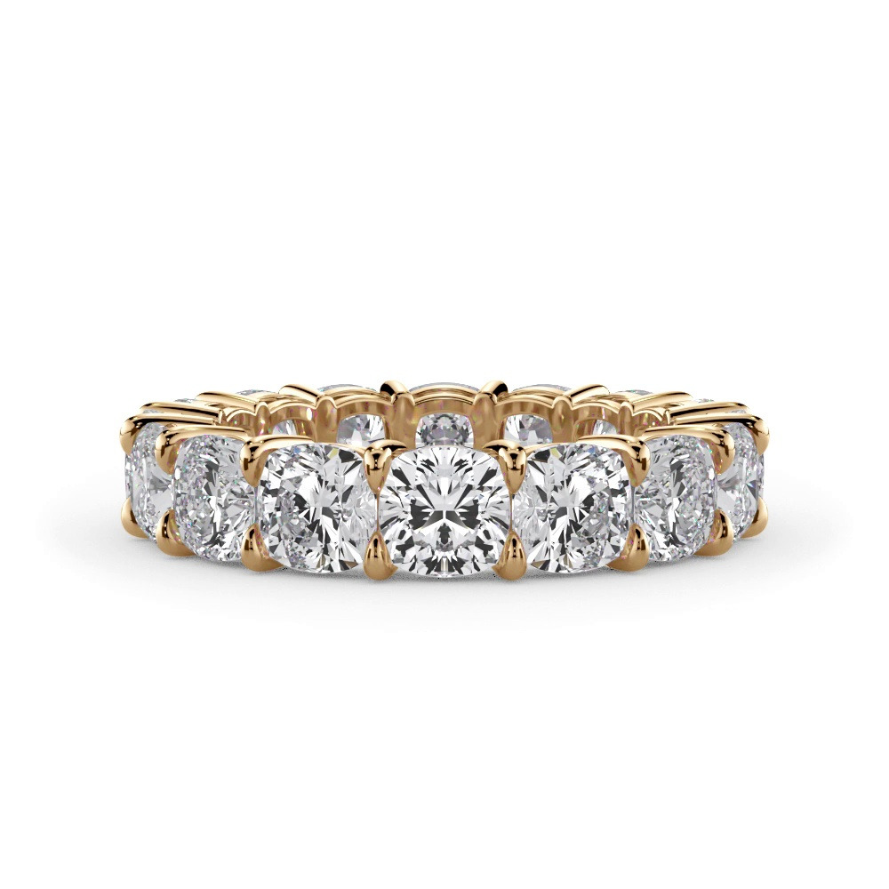 360 degree view of Cushion Cut Lab Diamond Eternity Ring (7.0 ct. tw.)