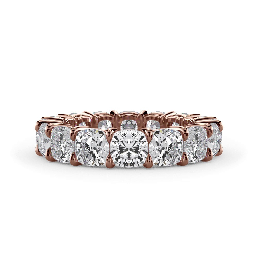 360 degree view of Cushion Cut Diamond Eternity Ring (7.0 ct. tw.)