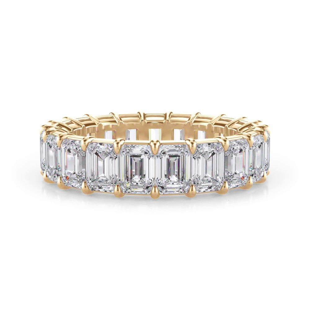 360 degree view of Emerald Cut Lab Diamond Eternity Ring (5.0 ct. tw.)
