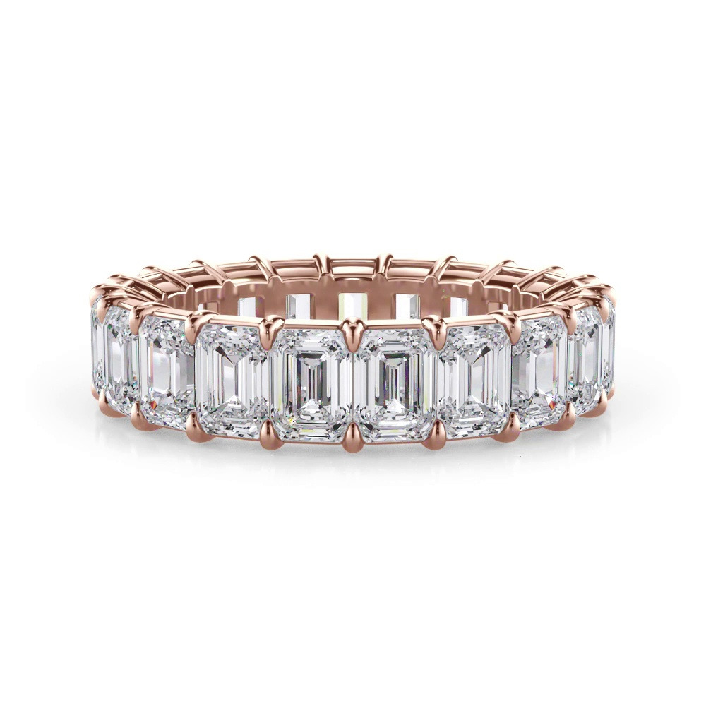 360 degree view of Emerald Cut Diamond Eternity Ring (5.0 ct. tw.)