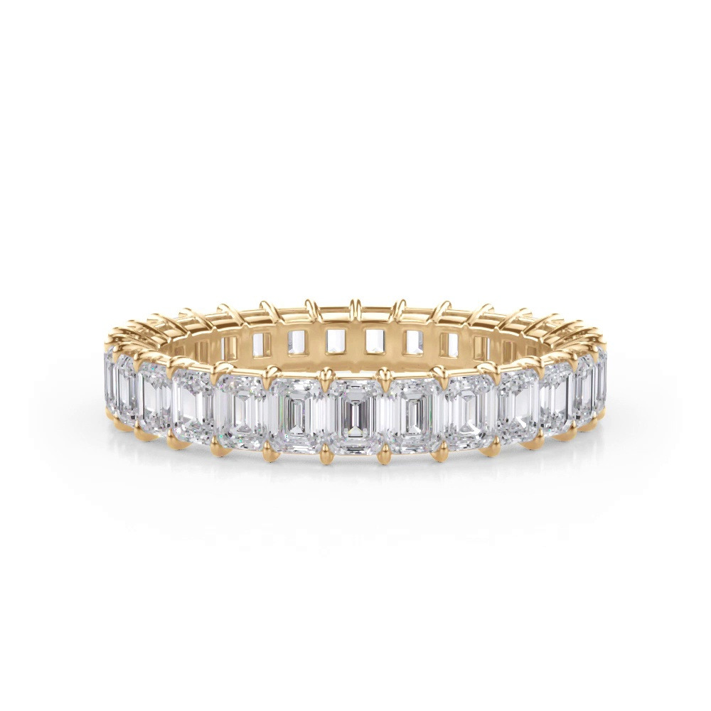 360 degree view of Emerald Cut Lab Diamond Eternity Ring (2.0 ct. tw.)