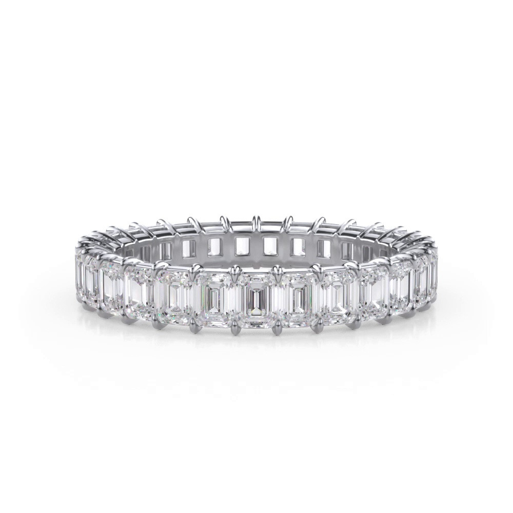 360 degree view of Emerald Cut Diamond Eternity Ring (2.0 ct. tw.)