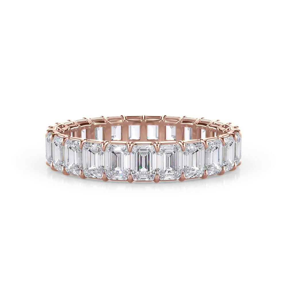 360 degree view of Emerald Cut Lab Diamond Eternity Ring (3.0 ct. tw.)