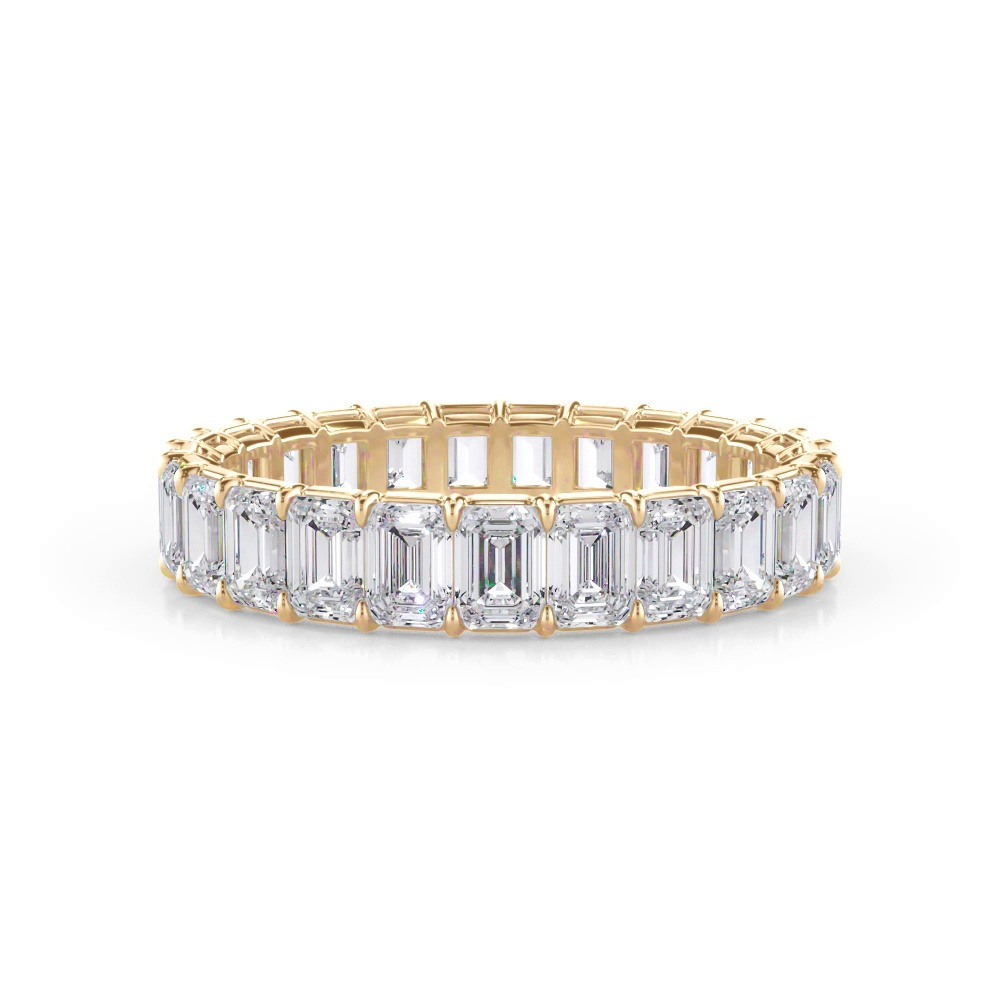 360 degree view of Emerald Cut Lab Diamond Eternity Ring (3.0 ct. tw.)
