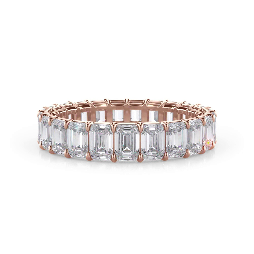 360 degree view of Emerald Cut Diamond Eternity Ring (4.0 ct. tw.)
