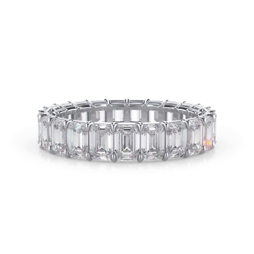 360 degree view of Emerald Cut Diamond Eternity Ring (4.0 ct. tw.)
