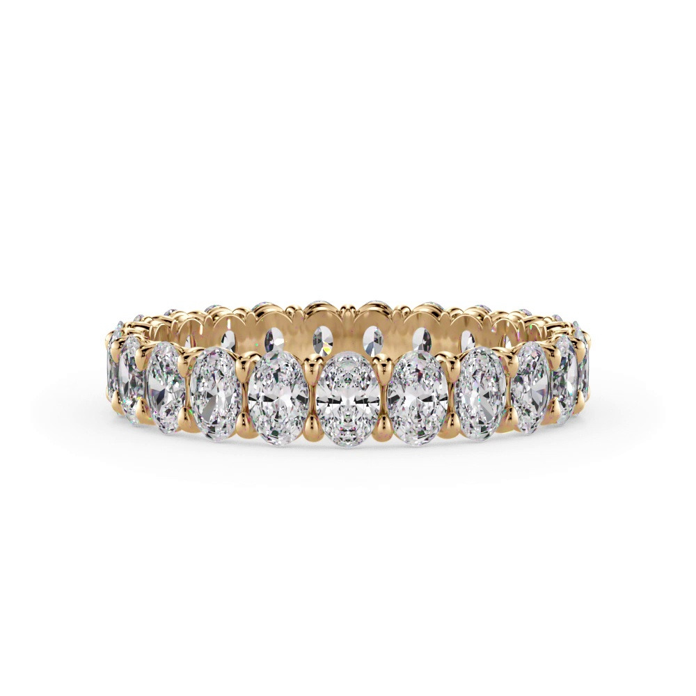 360 degree view of Oval Cut Lab Diamond Eternity Ring (2.0 ct. tw.)