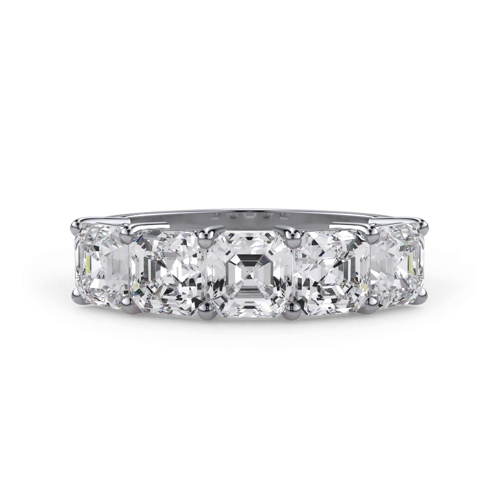 360 degree view of Asscher Cut Diamond 5 Stone Ring (2.50 ct. tw.)