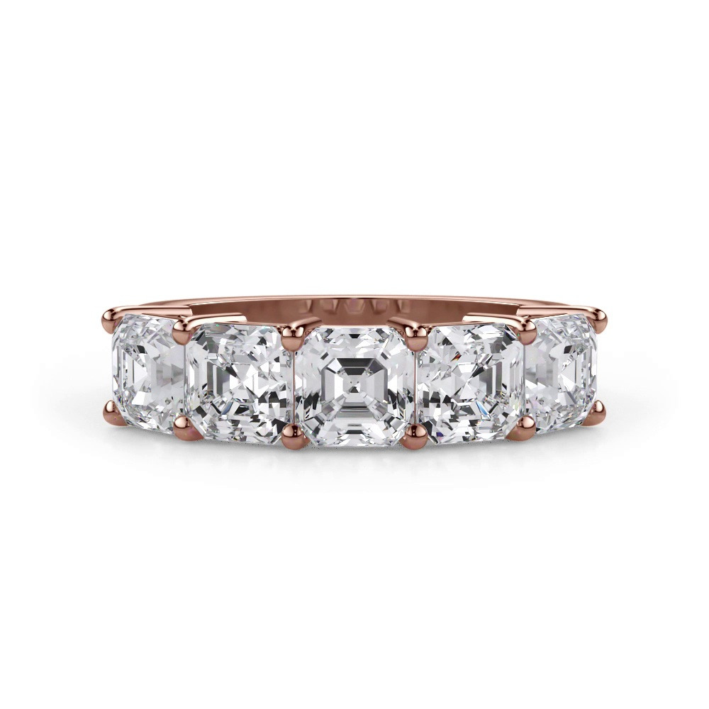 360 degree view of Asscher Cut Diamond 5 Stone Ring (3.00 ct. tw.)