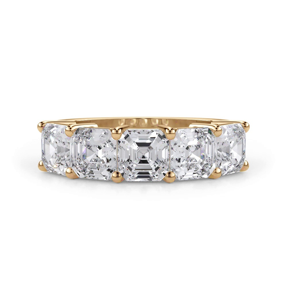 360 degree view of Asscher Cut Diamond 5 Stone Ring (3.50 ct. tw.)
