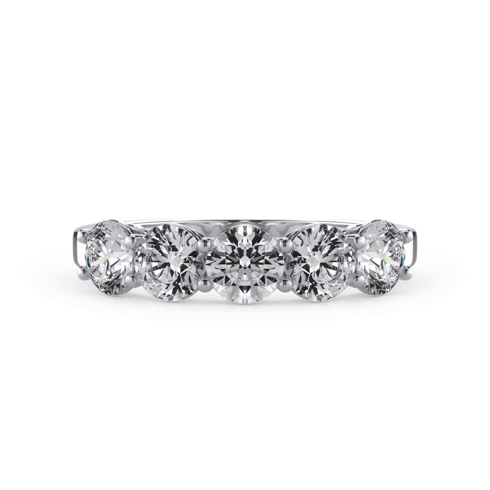 360 degree view of Classic Five-Stone Round Diamond Band (1.25ct. tw.)