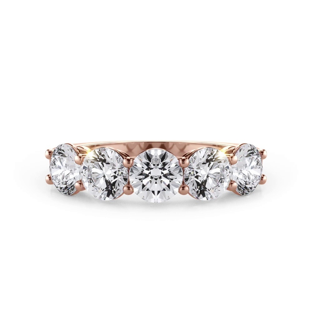 360 degree view of Classic Five-Stone Round Diamond Band (1.50ct. tw.)