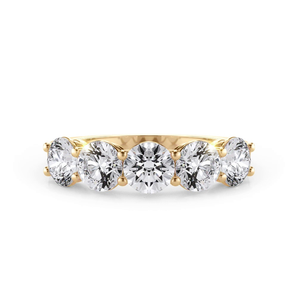 360 degree view of Classic Five-Stone Round Diamond Band (1.50ct. tw.)