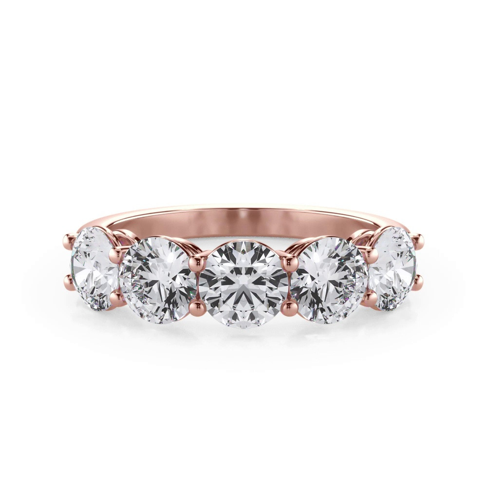 360 degree view of Classic Five-Stone Round Diamond Band (2.00ct. tw.)
