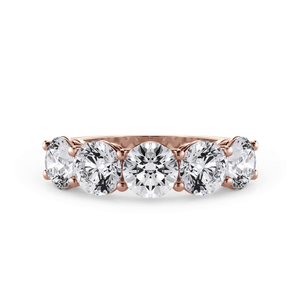360 degree view of Classic Five-Stone Round Diamond Band (2.50ct. tw.)