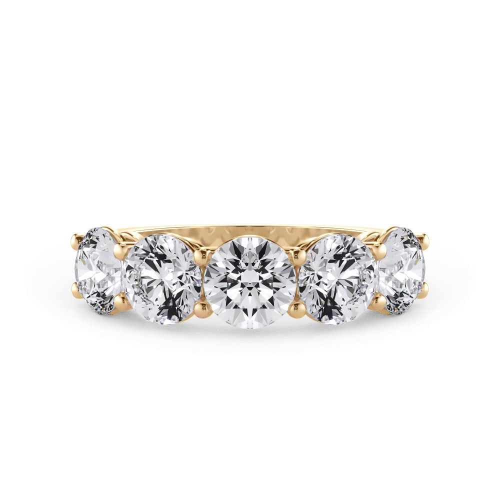 360 degree view of Classic Five-Stone Round Diamond Band (2.50ct. tw.)