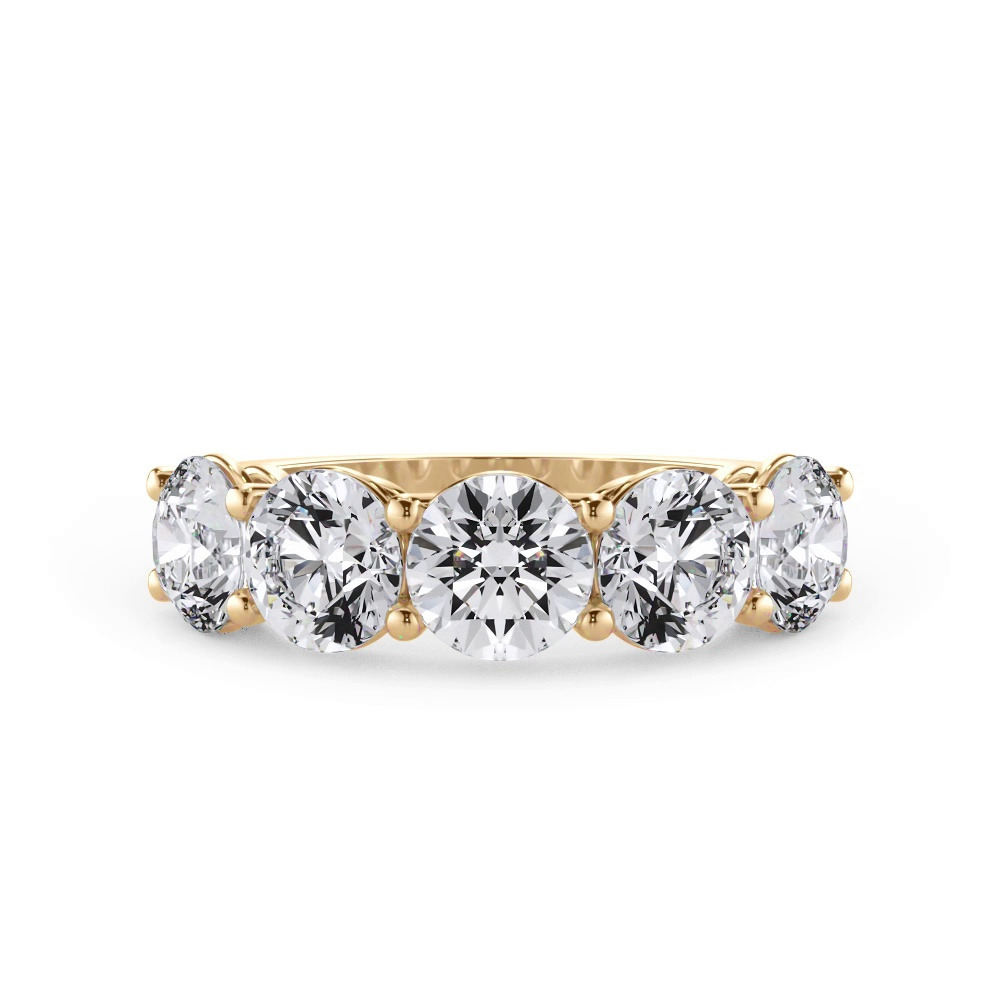 360 degree view of Classic Five-Stone Round Diamond Band (3.00ct. tw.)