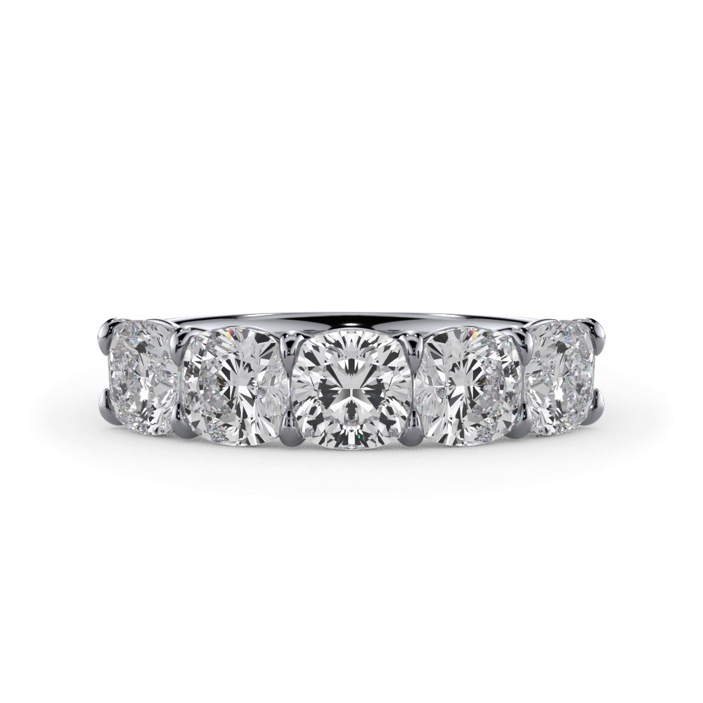 360 degree view of Cushion Cut Lab Diamond 5 Stone Ring (2.50 ct. tw.)