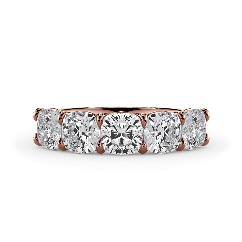 360 degree view of Cushion Cut Diamond 5 Stone Ring (3.00 ct. tw.)
