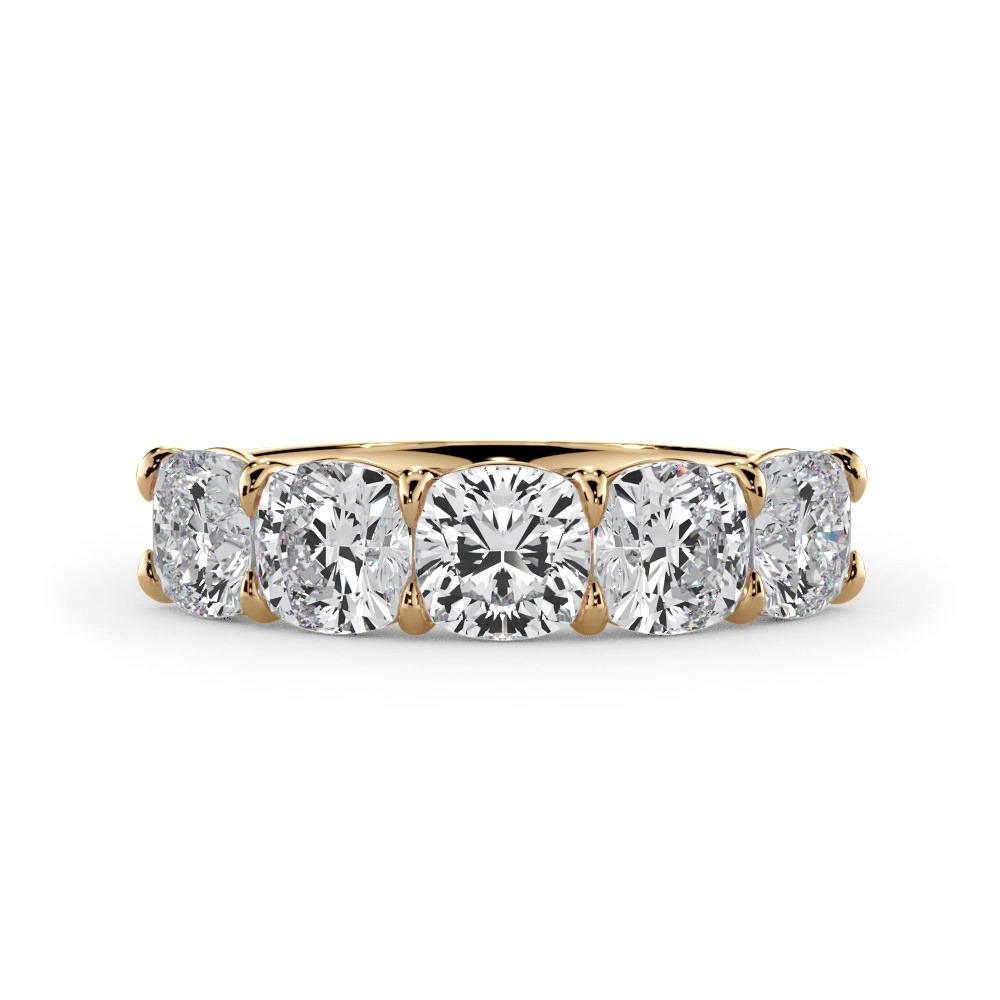 360 degree view of Cushion Cut Diamond 5 Stone Ring (3.00 ct. tw.)